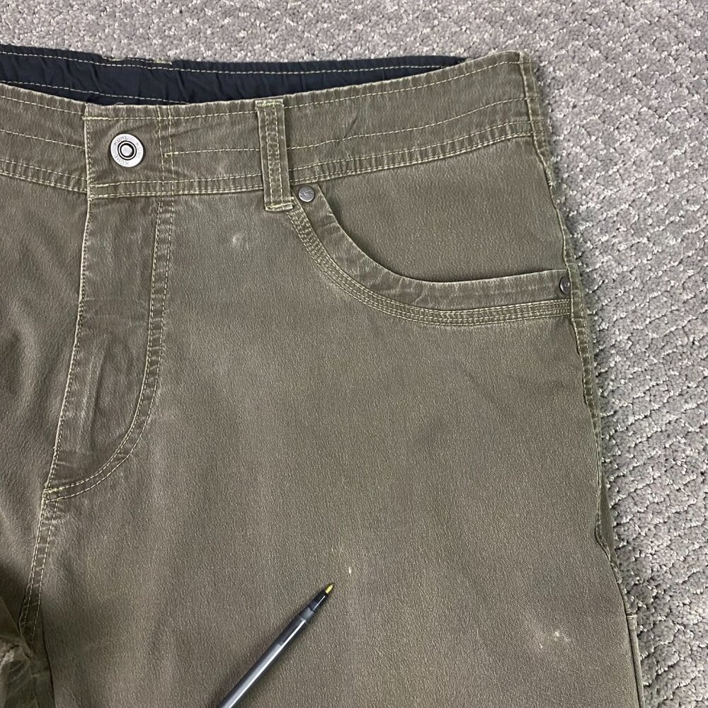 Kuhl Revolvr Pants Men's 38 x 32 Fits 38 x 30 Olive Green Hiking Outdoor - Picture 4 of 16